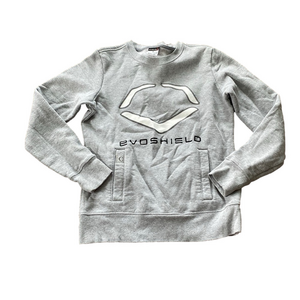 EvoShield Gray Logo Pullover Sweatshirt Athletic Casual SIZE S